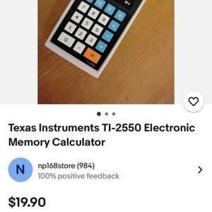 Texas instrument don’t know if it works needs batteries